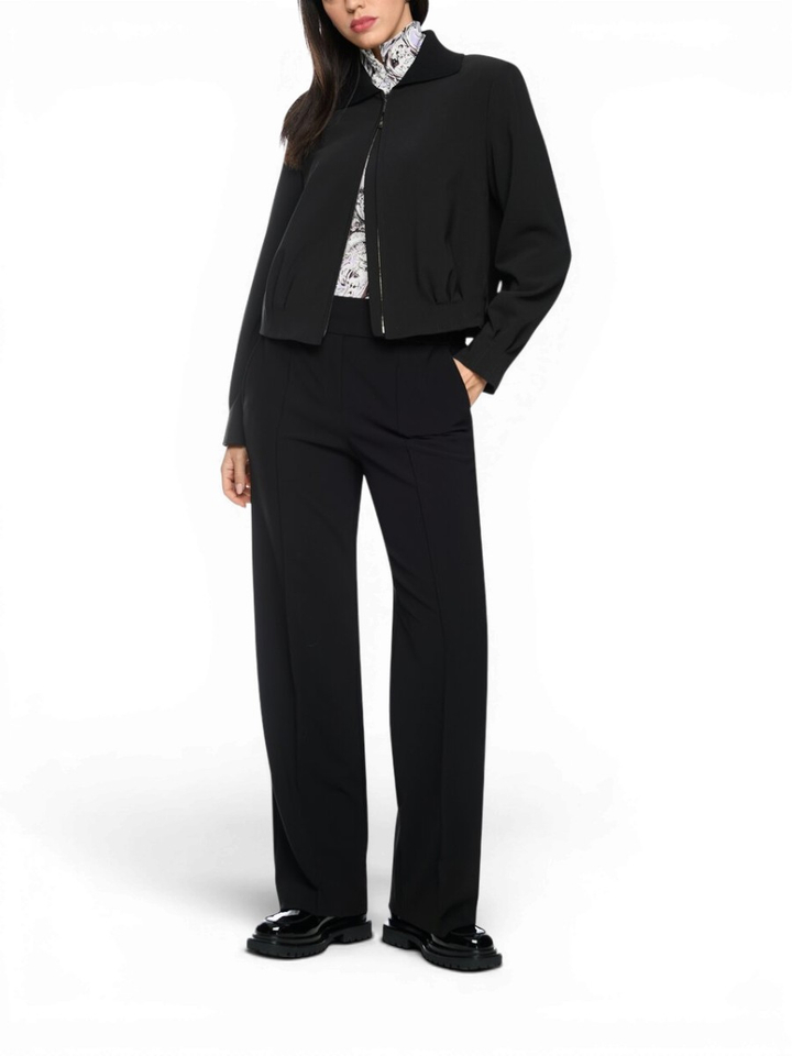 Zwart blousonjasje met kraag Marccain