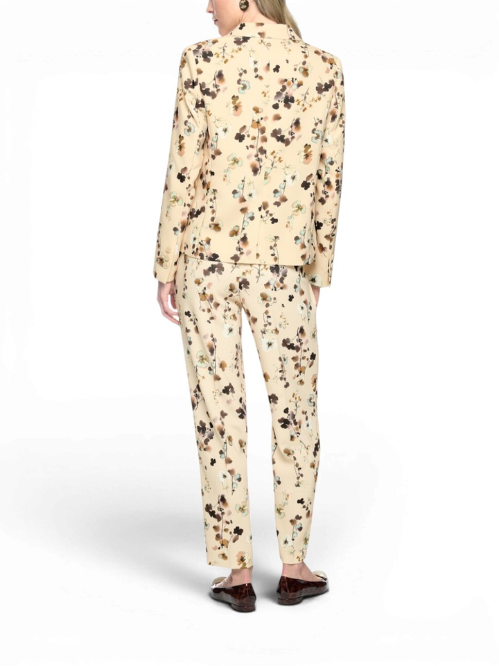 Getailleerde blazer met bloemenprint Marccain