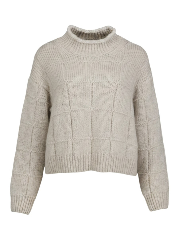 Grijze oversized gebreide trui Marccain