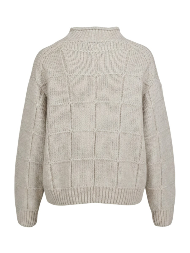 Grijze oversized gebreide trui Marccain