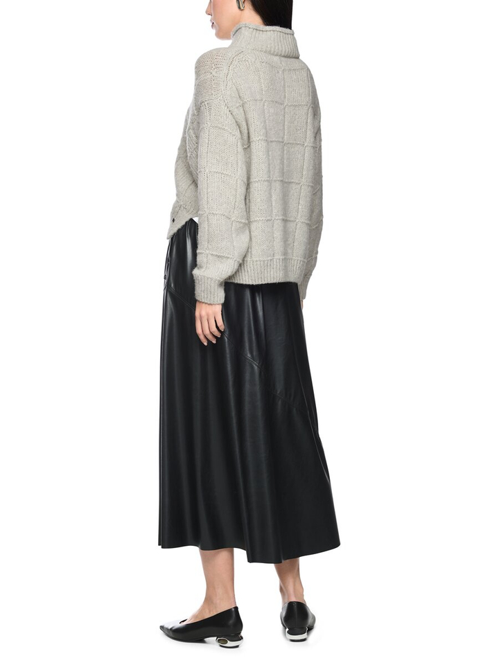 Grijze oversized gebreide trui Marccain