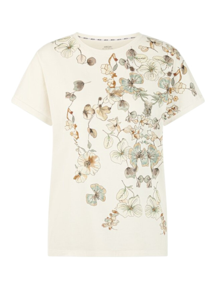 Witte T-shirt met opdruk Marccain