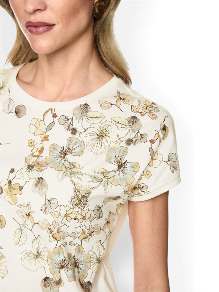 Witte T-shirt met opdruk Marccain