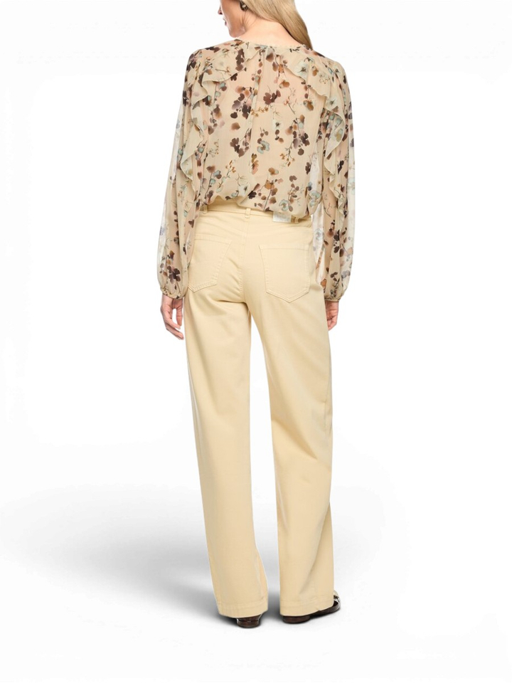 Bloemenblouse met volants Marccain