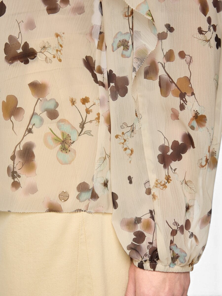 Bloemenblouse met volants Marccain