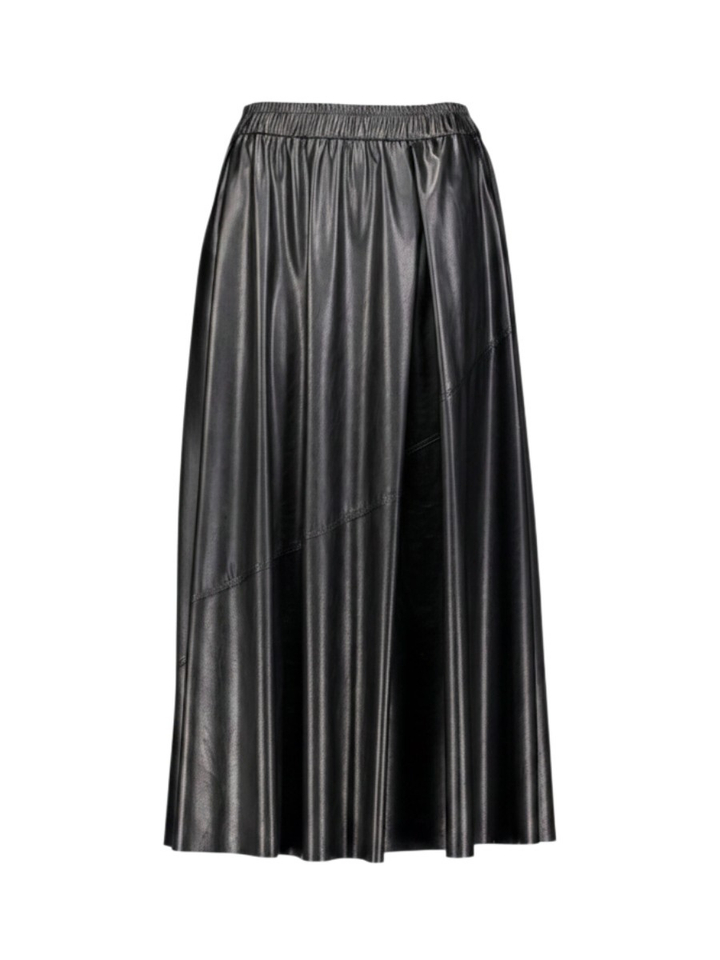 Zwart lederlook rok Marccain