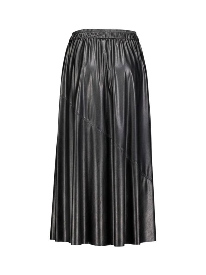 Zwart lederlook rok Marccain
