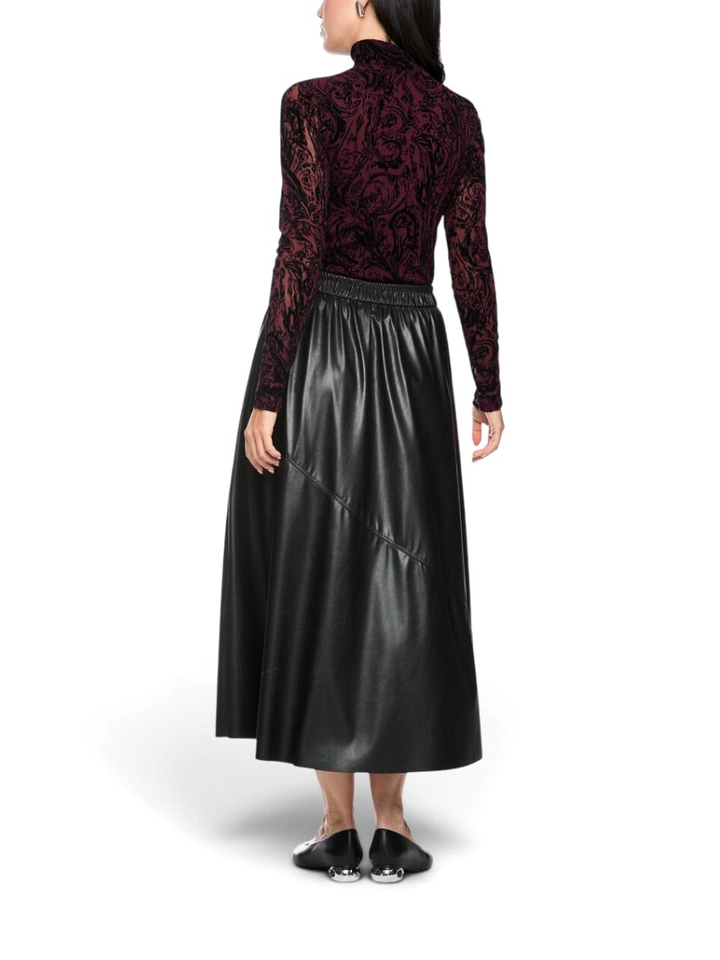Zwart lederlook rok Marccain