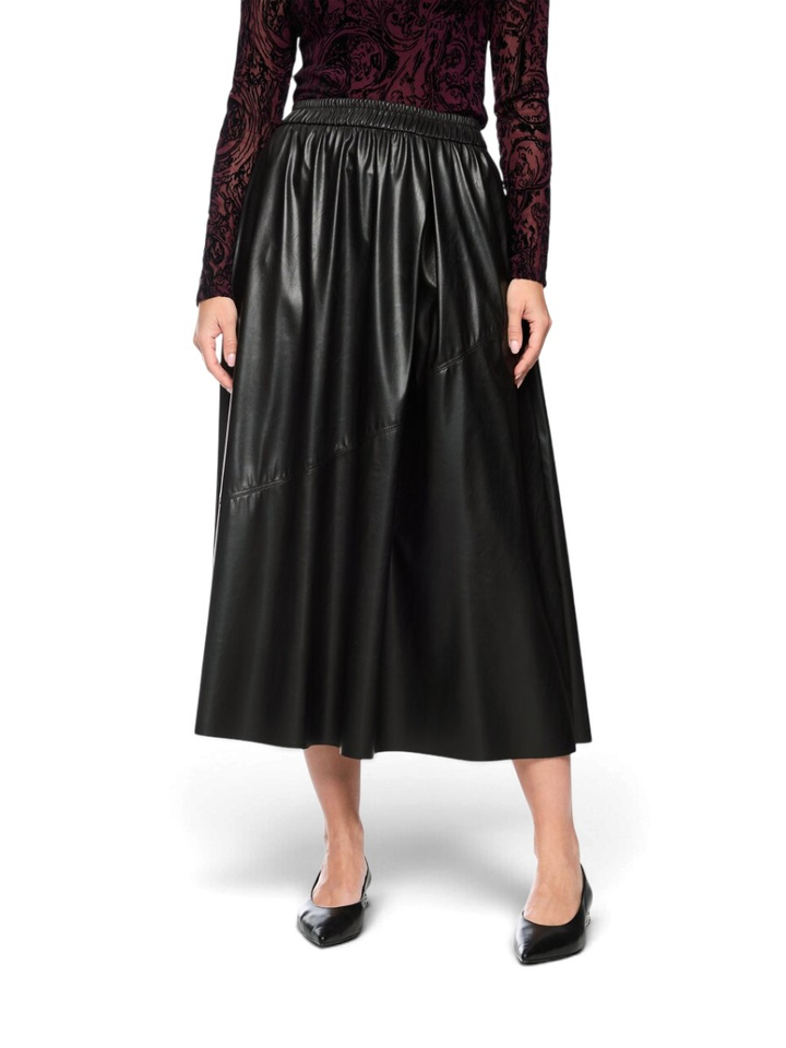 Zwart lederlook rok Marccain