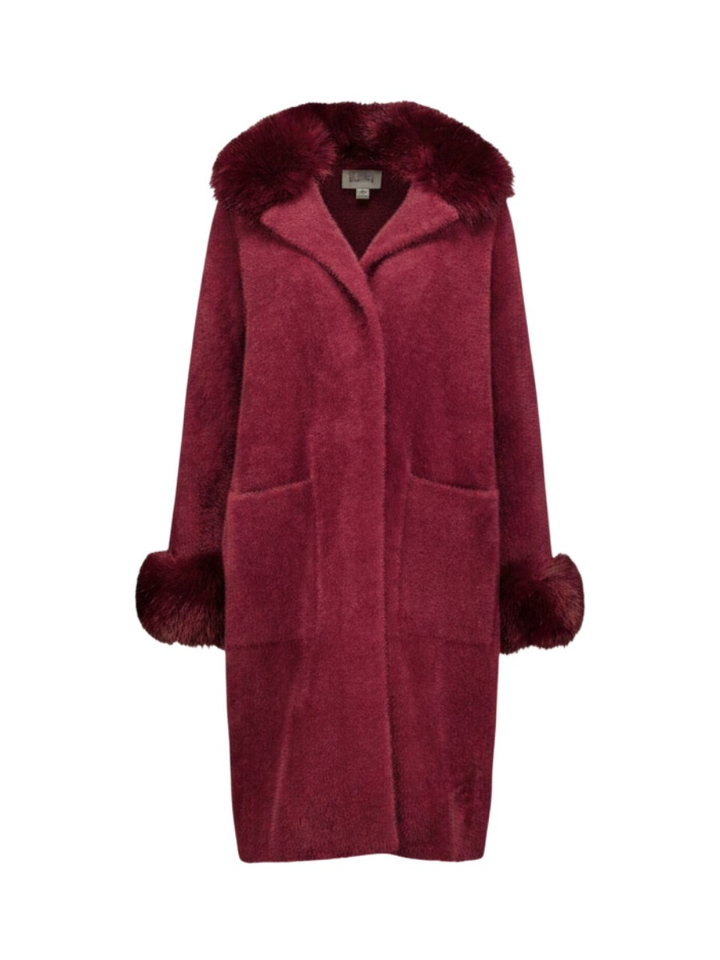Bordeaux kleurige jas Joseph Ribkoff 