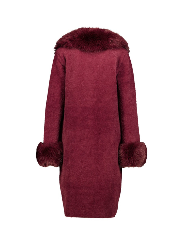 Bordeaux kleurige jas Joseph Ribkoff 
