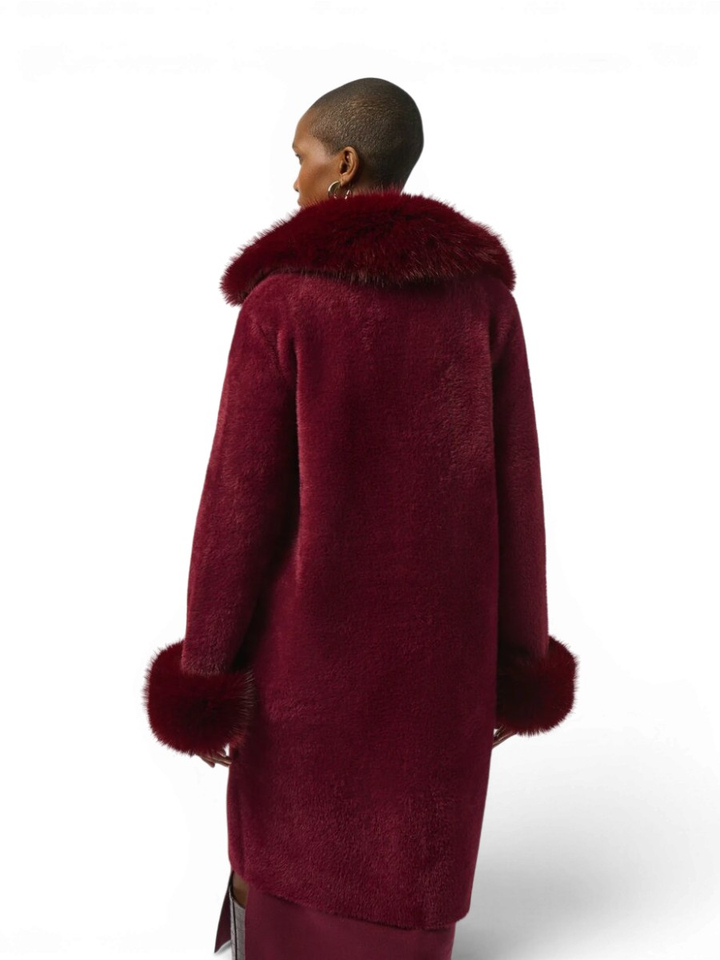 Bordeaux kleurige jas Joseph Ribkoff