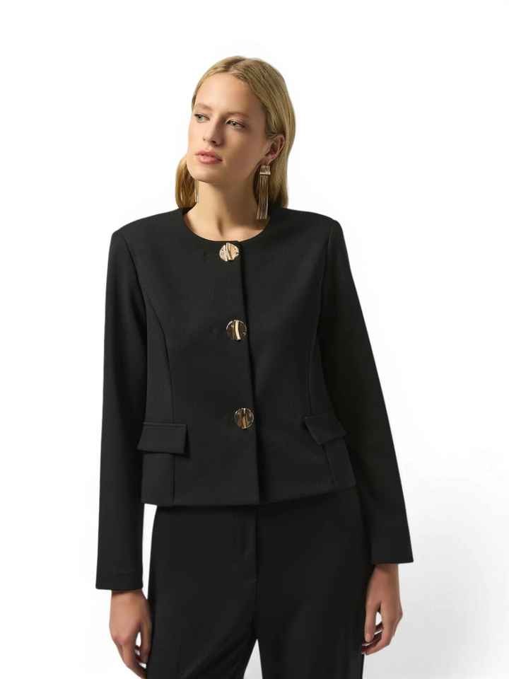 Zwarte korte geklede blazer Joseph Ribkoff 