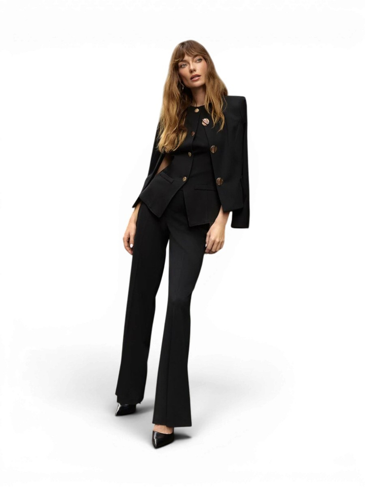 Zwarte korte geklede blazer Joseph Ribkoff 