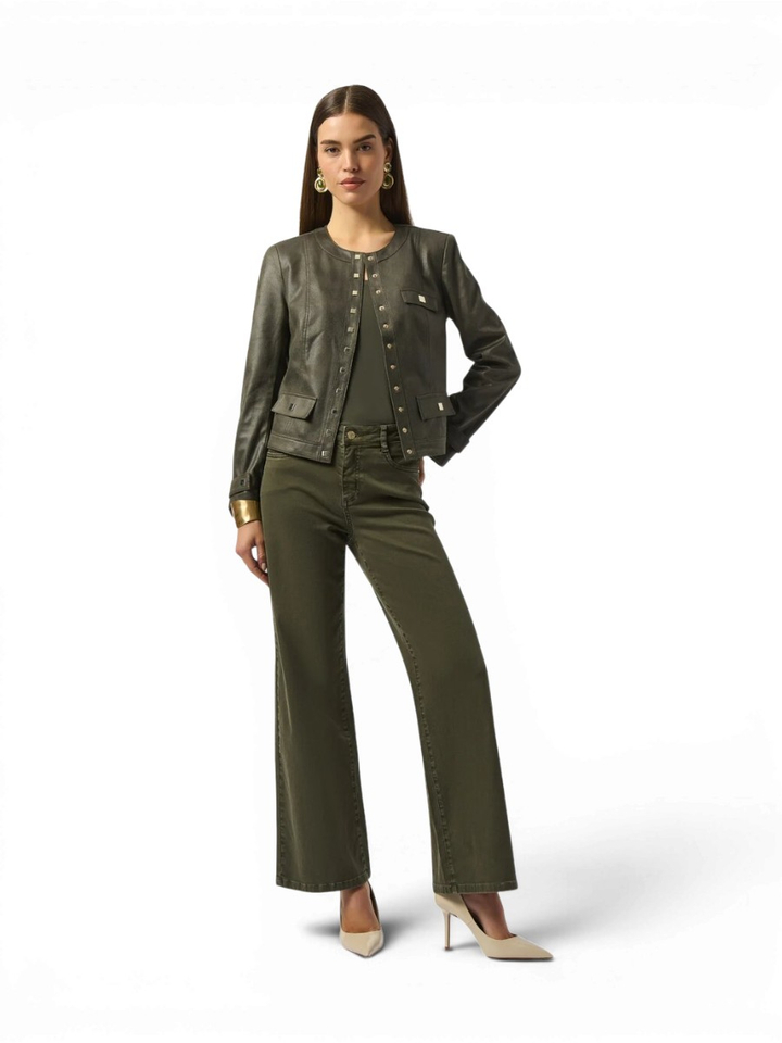 Kaki groene vest Joseph Ribkoff