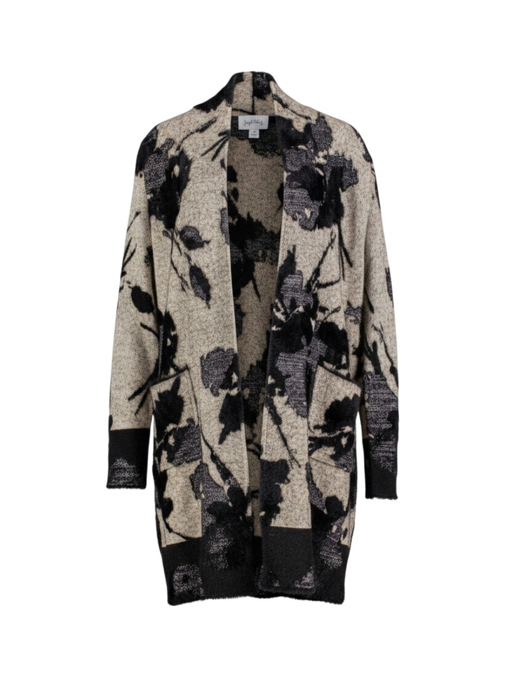 Beige cardigan met print Joseph Ribkoff