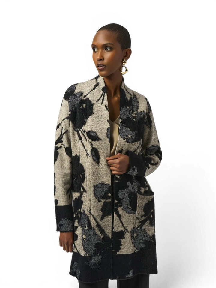 Beige cardigan met print Joseph Ribkoff