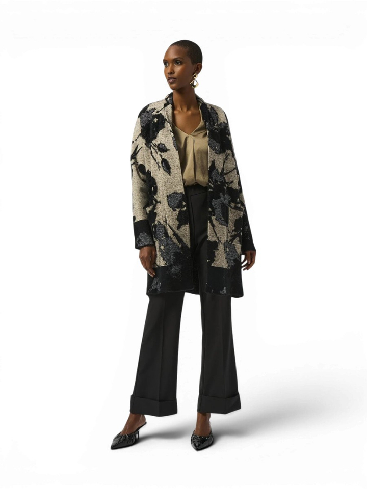 Beige cardigan met print Joseph Ribkoff