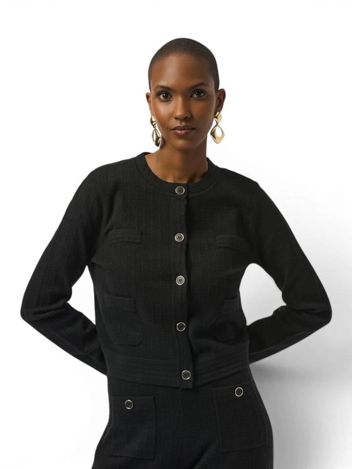 Zwarte cardigan met knopen Joseph Ribkoff 