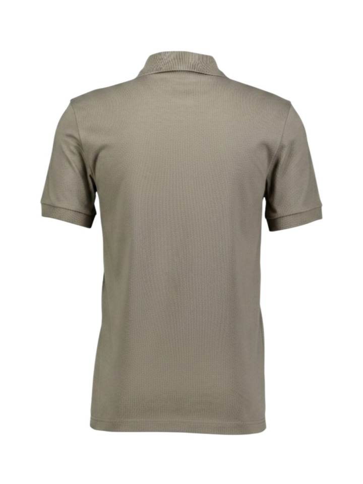 Taupe kleurige katoenen polo Hugo Boss 