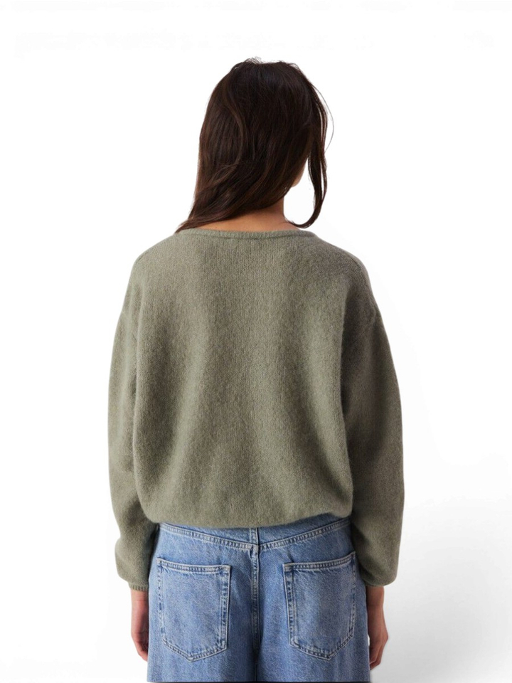 Kaki groene cardigan American Vintage 