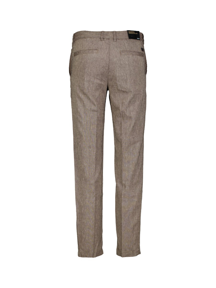 Bruine modern regular fit broek Hugo Boss 