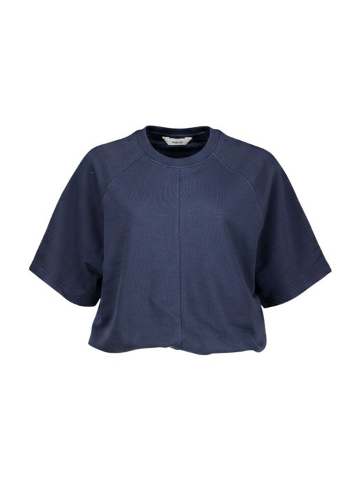 Donkerblauwe trui met elastiek Selected