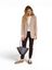 Donkerbruine broek in stretch met elastiek Anne Studio Anneloes 