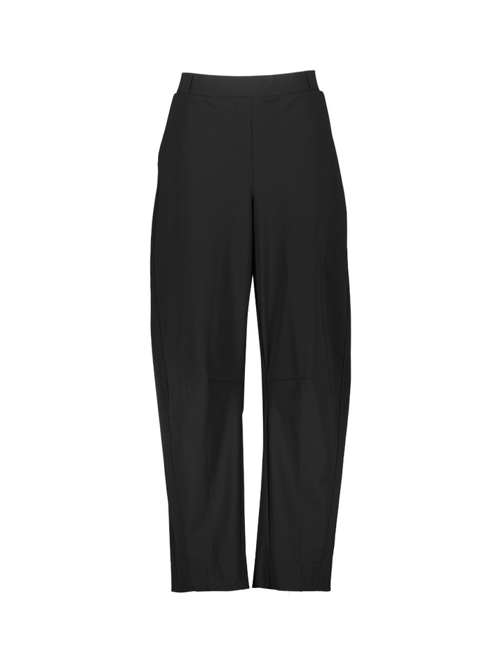 Zwarte geklede broek met elastische taille Studio Anneloes