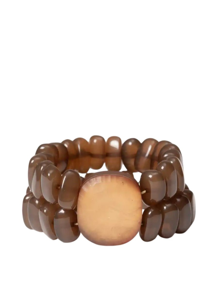 Bruine armband Iron Laurence Delvallez