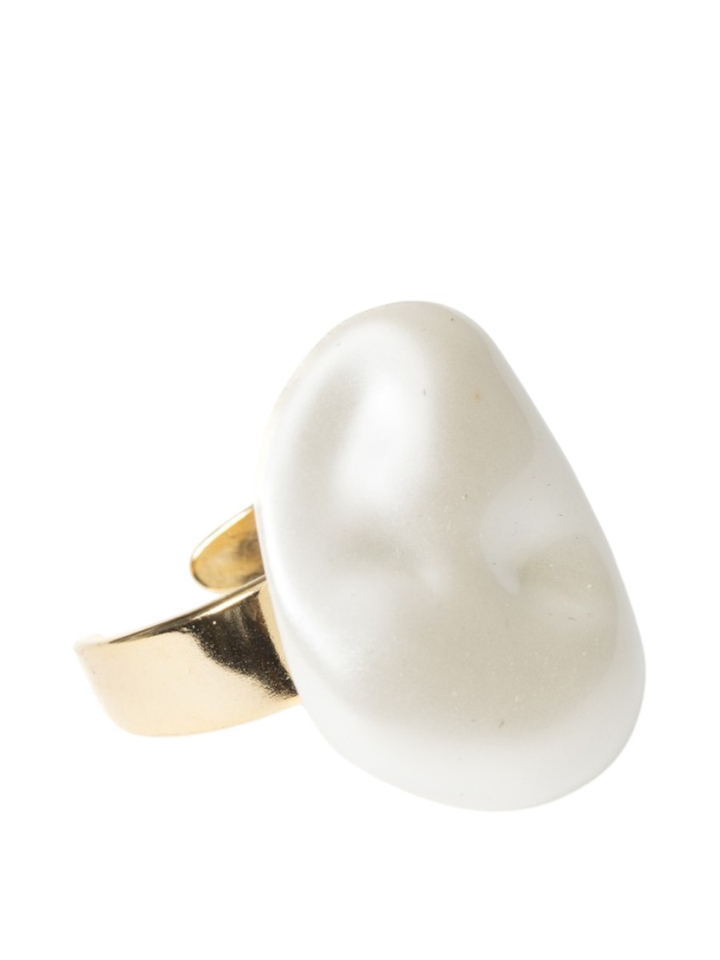 Witte ring met steen Orin