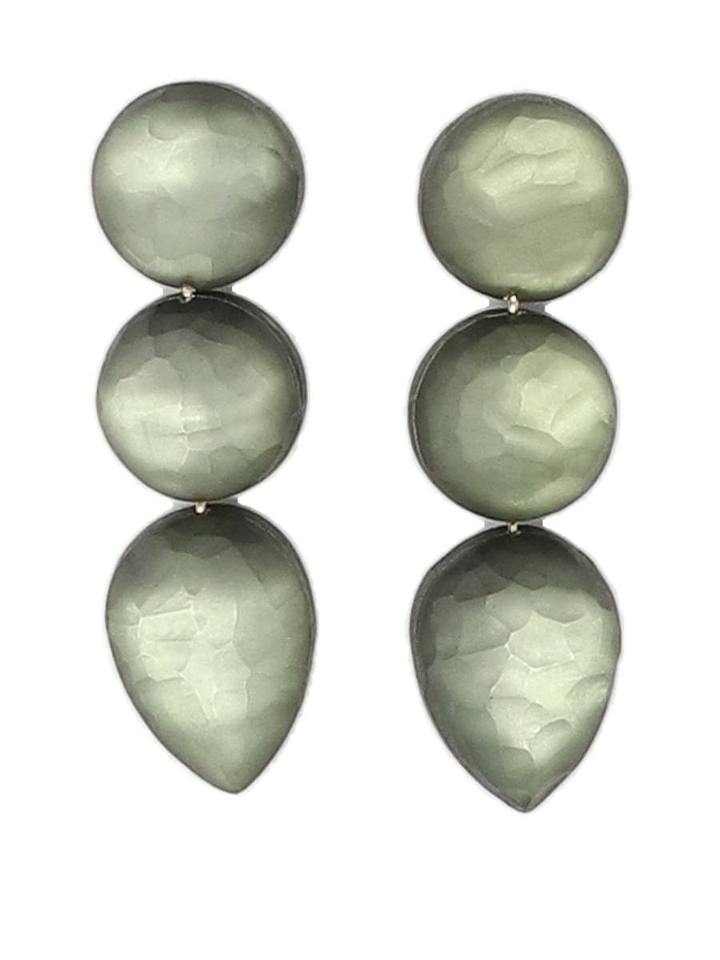 Groene oorbellen Lune Laurence Delvallez