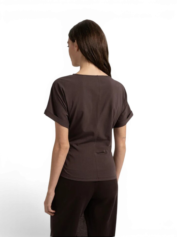 Donkerbruine T -shirt Yaya