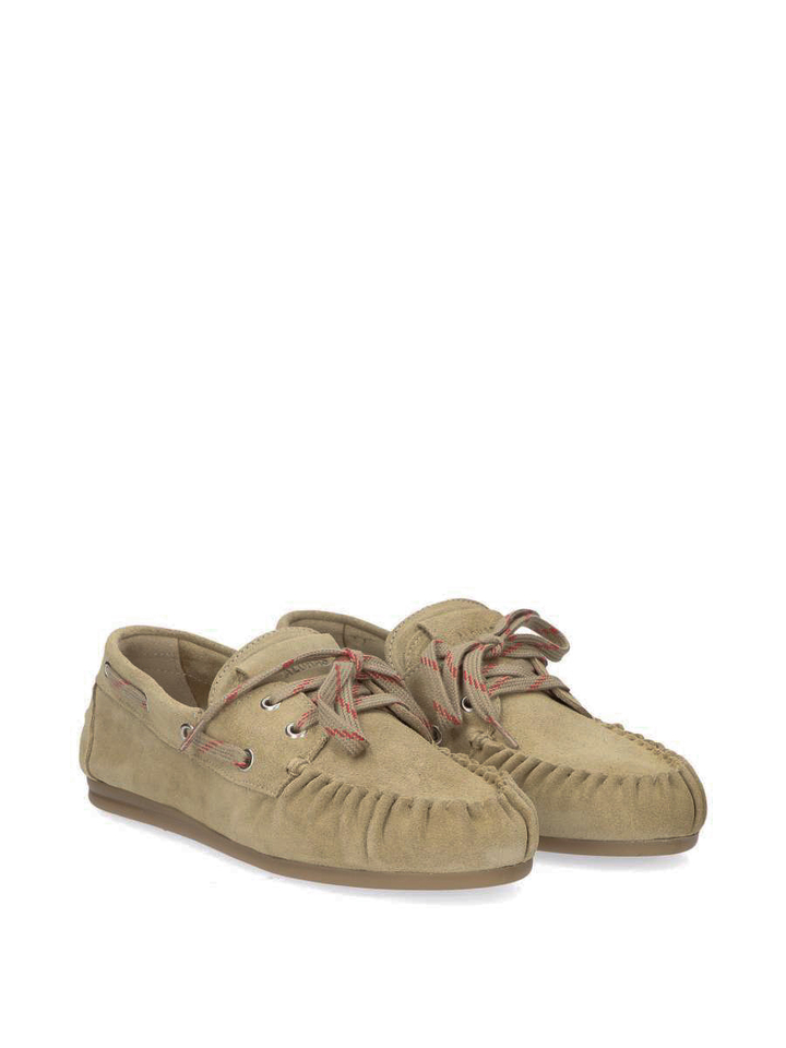 Zandkleurige loafers met gekleurde veters Rowan Sporty Alohas