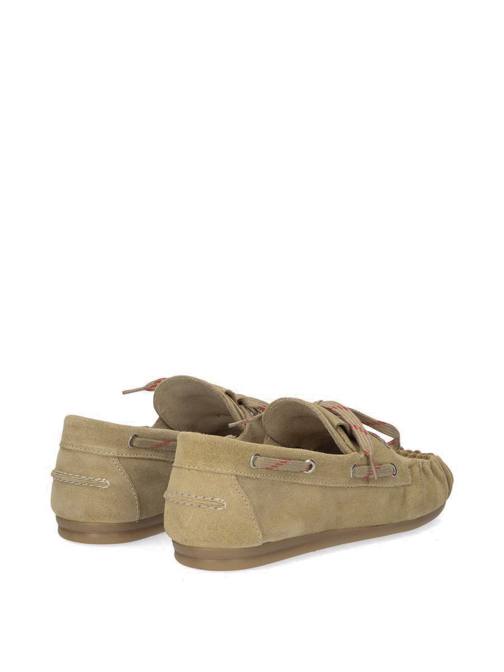 Zandkleurige loafers met gekleurde veters Rowan Sporty Alohas