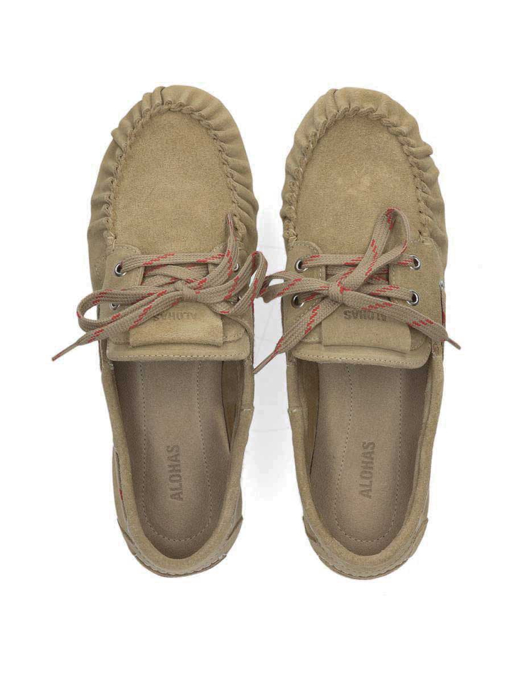 Zandkleurige loafers met gekleurde veters Rowan Sporty Alohas