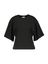 Zwarte korte katoenen t-shirt Asha Neo Noir