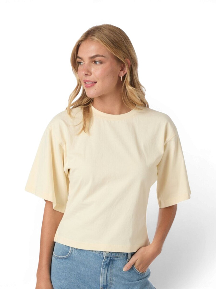 Gele t-shirt met ronde hals Neo Noir 
