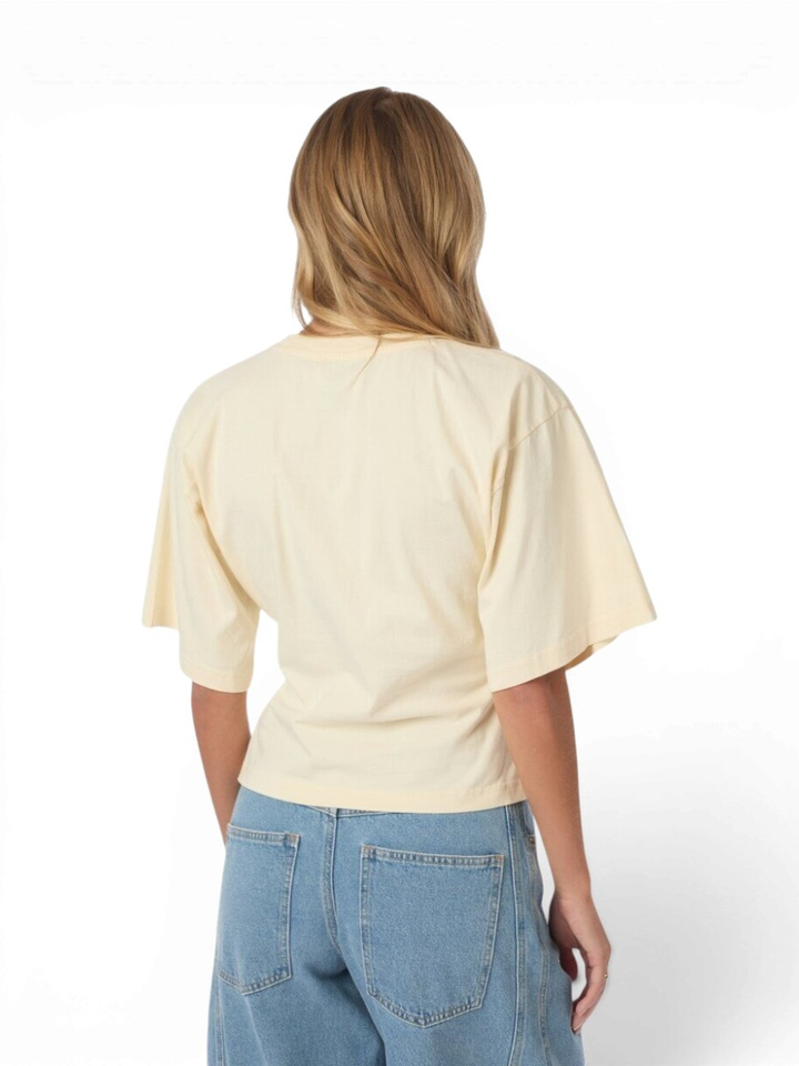 Gele t-shirt met ronde hals Neo Noir 