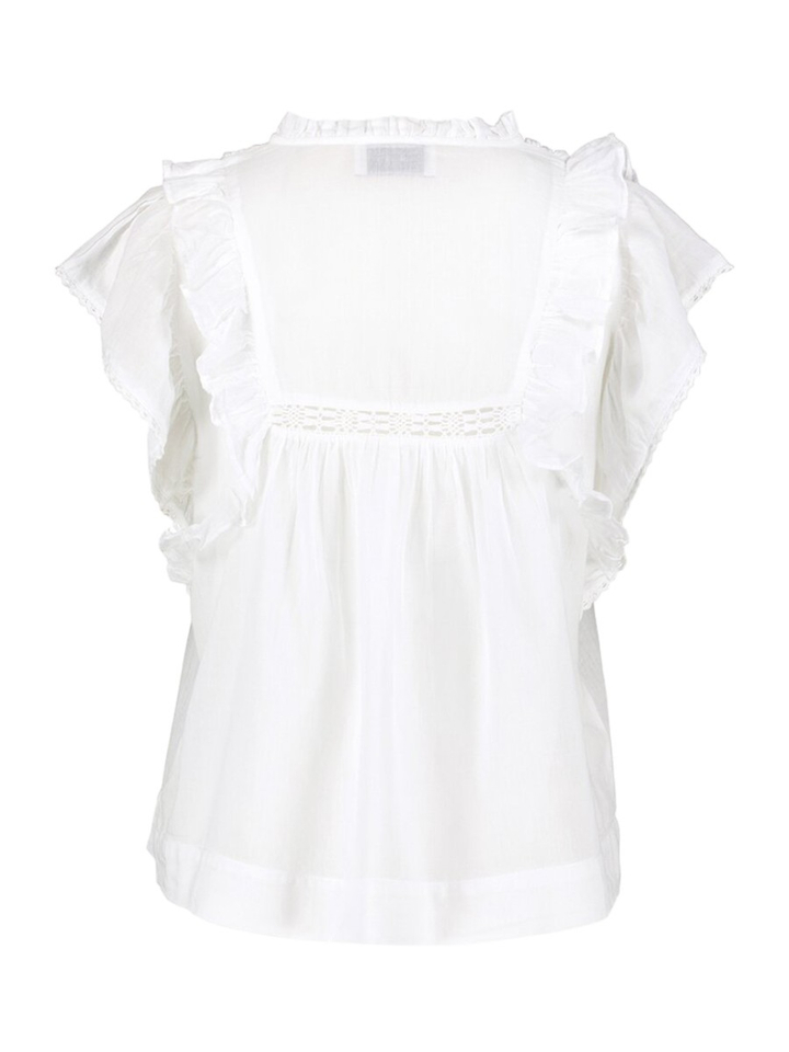 Witte top met broderie Jayla Neo Noir 