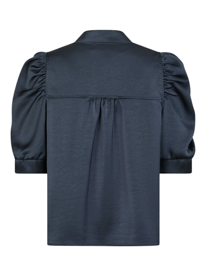 Donkerblauwe blouse Roella Heavy Stateen Neo Noir
