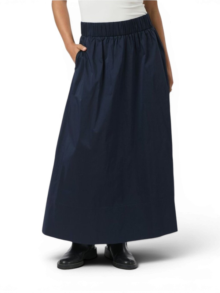Donkerblauwe katoenen rok Neo Noir