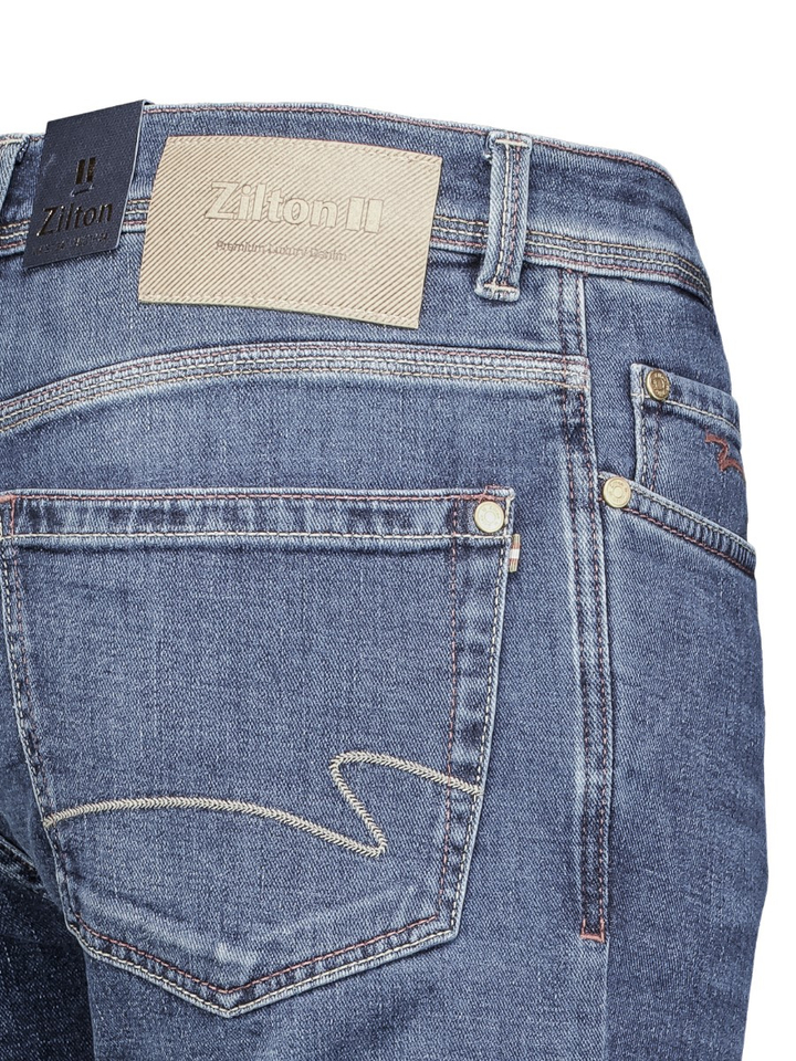 Blauwe slim fit jeans Roy Zilton