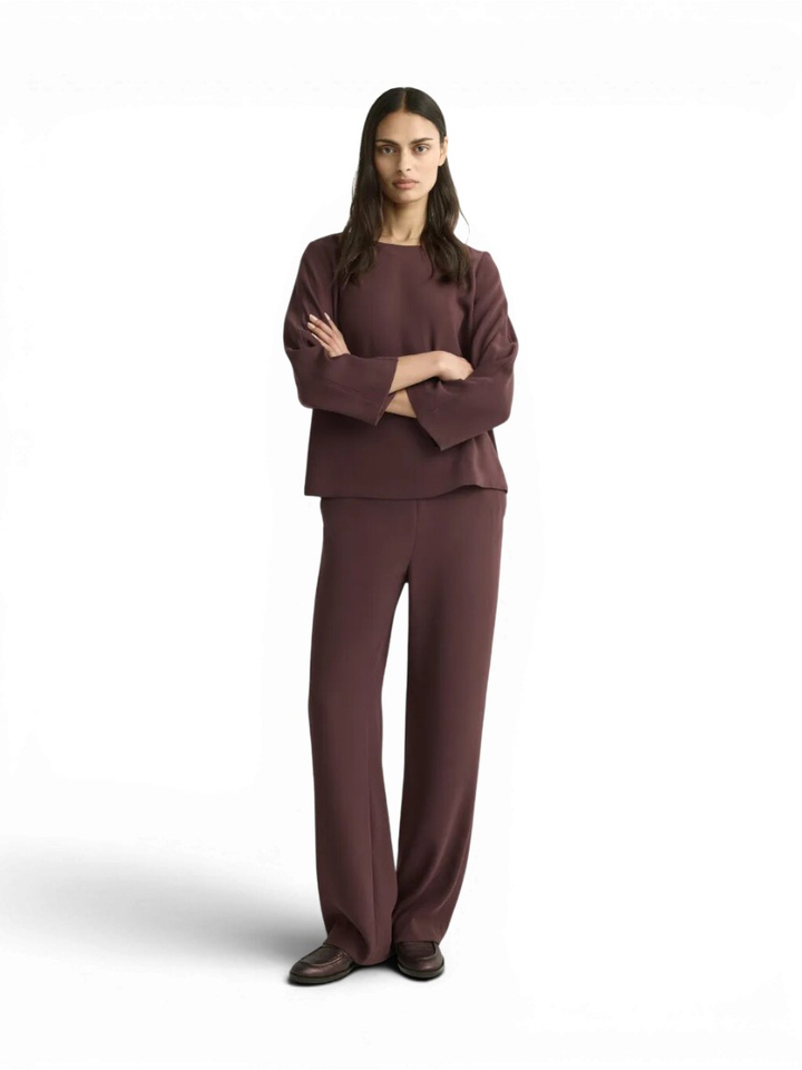 Bordeaux broek rechte pijpen Phocas Xandres