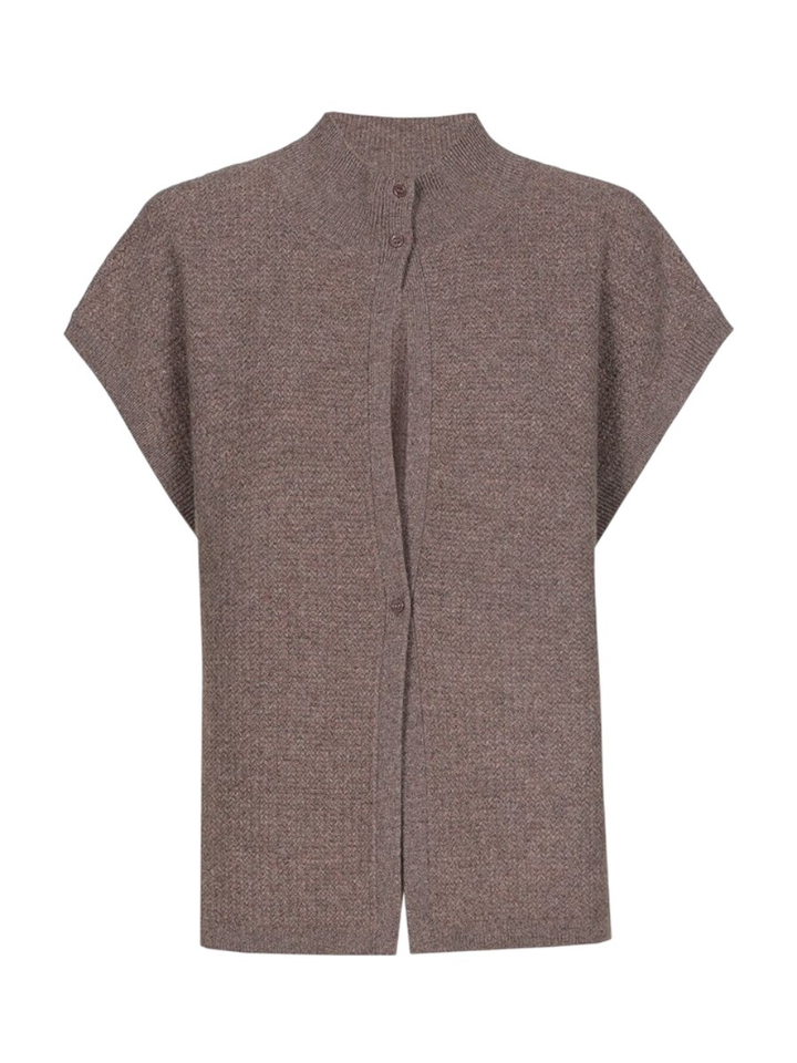 Bruine gebreide cardigan Aruna Xandres