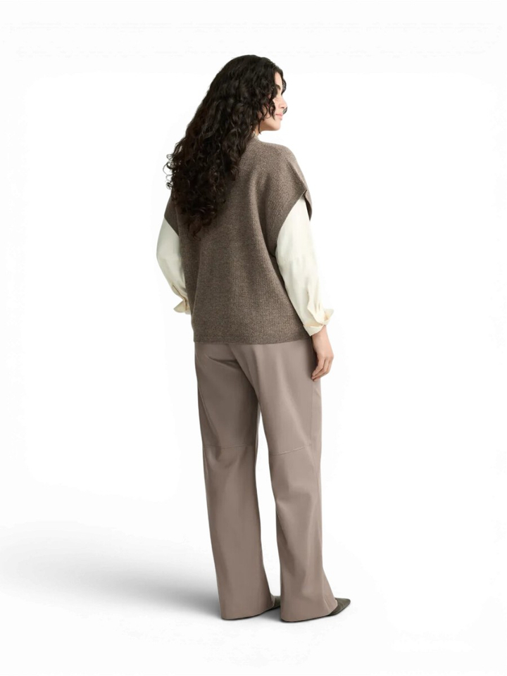 Bruine gebreide cardigan Aruna Xandres