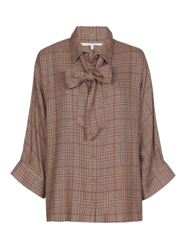 Beige bloes in ruit motief Huigje Xandres 