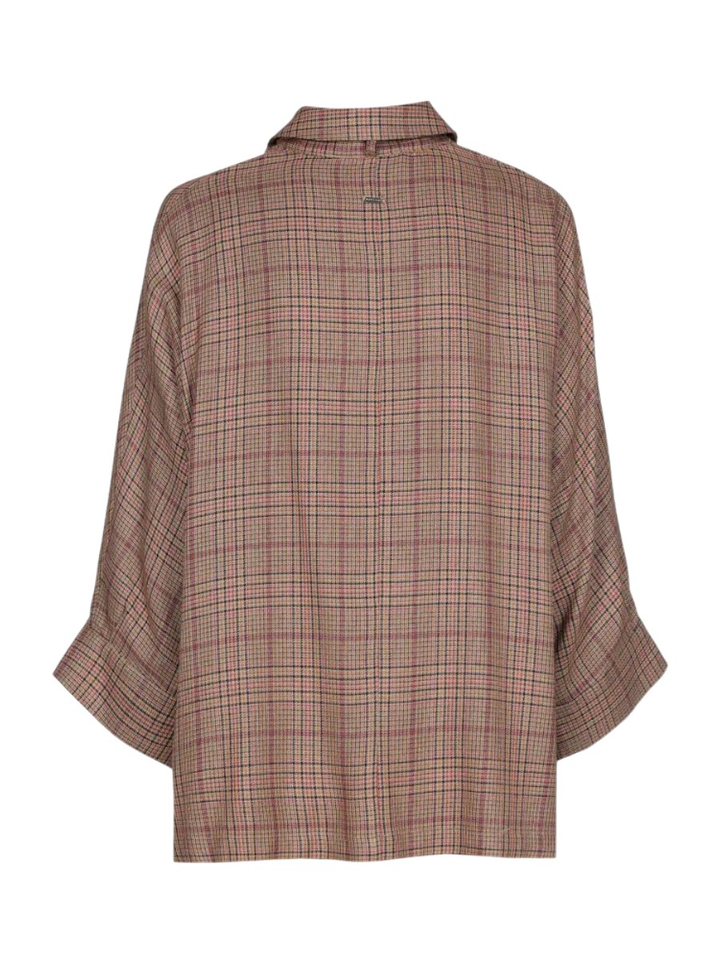 Beige bloes in ruit motief Huigje Xandres 