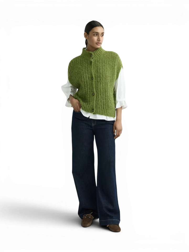 Groene wollen cardigan Brumellia Xandres