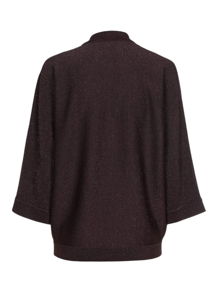 Bordeaux pull met glitterdraad Giedo Xandres